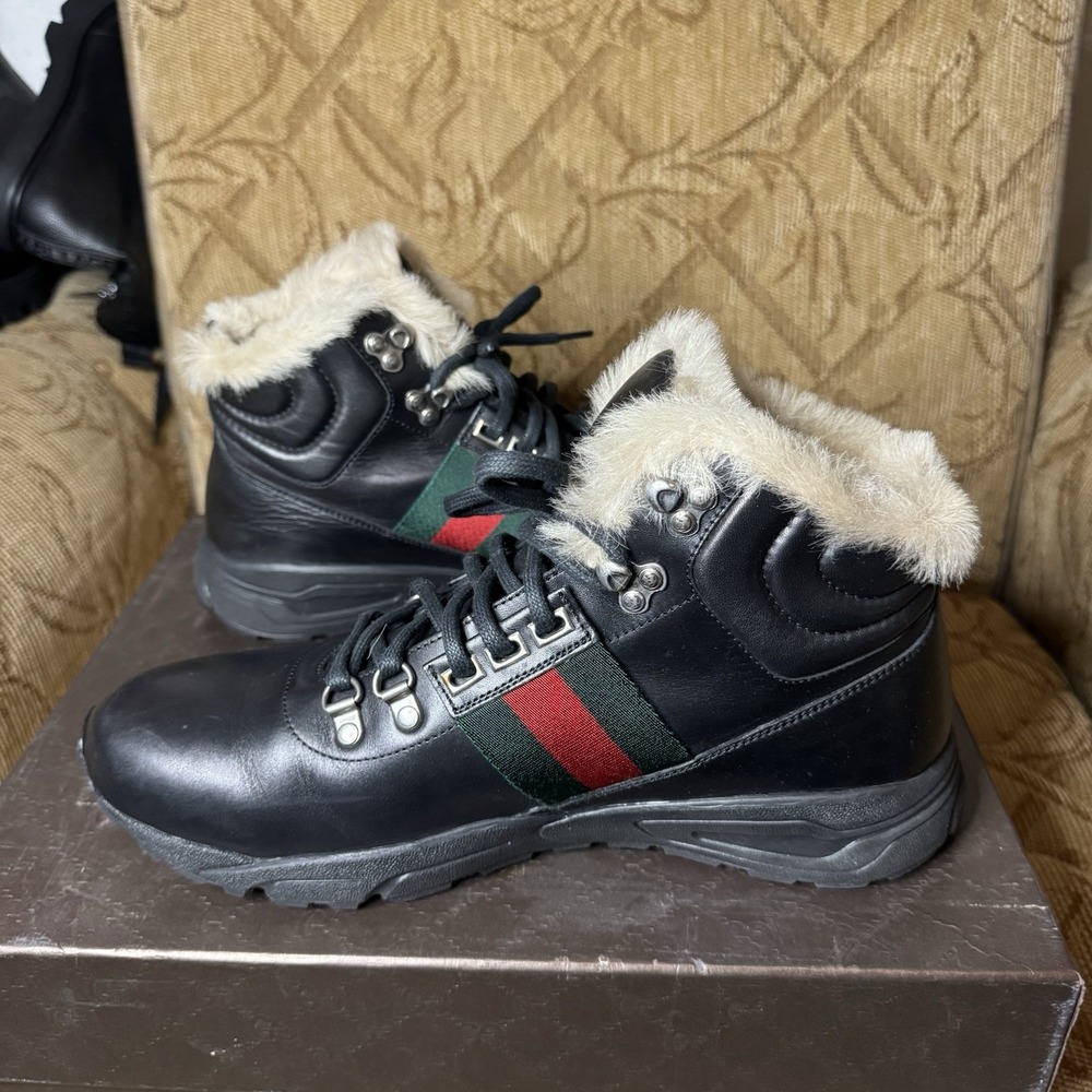 Gucci‎ Leather Shoes Men's Size 8.5 Excellent! - Picture 3 of 7
